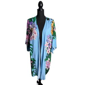 Desigual Women's Colorful Tropical Parrot Kimono M NWT